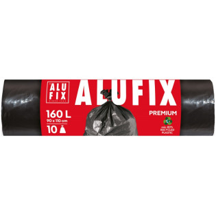 Worki na śmieci ALUFIX Profi, LDPE, 160l, 10 szt., czarne