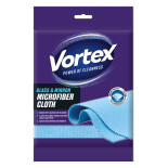 Ściereczka z mikrofibry VORTEX, do szkła i luster, niebieska