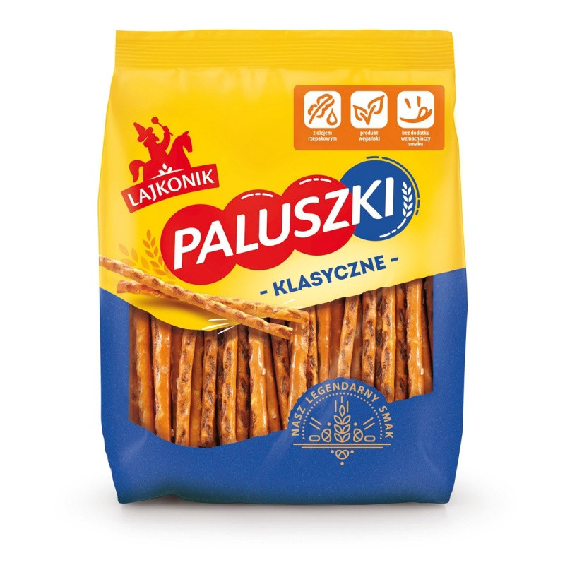 Paluszki słone LAJKONIK, 300g, krótki termin ważności