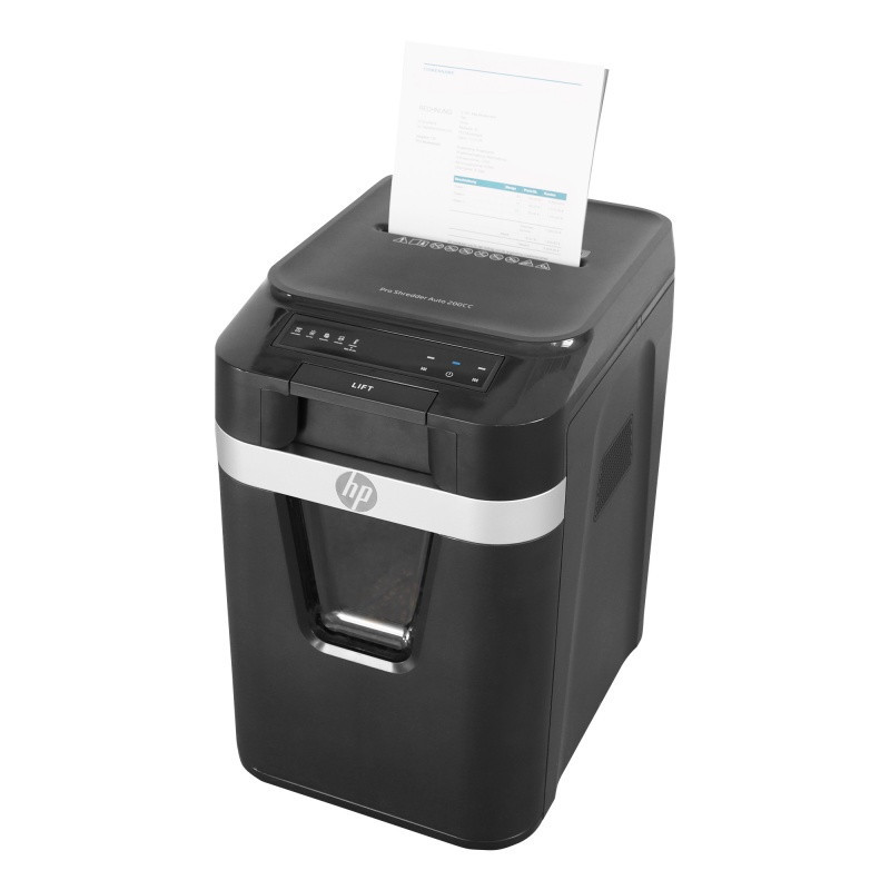 Niszczarka HP PRO SHREDDER Auto 200CC, czarna