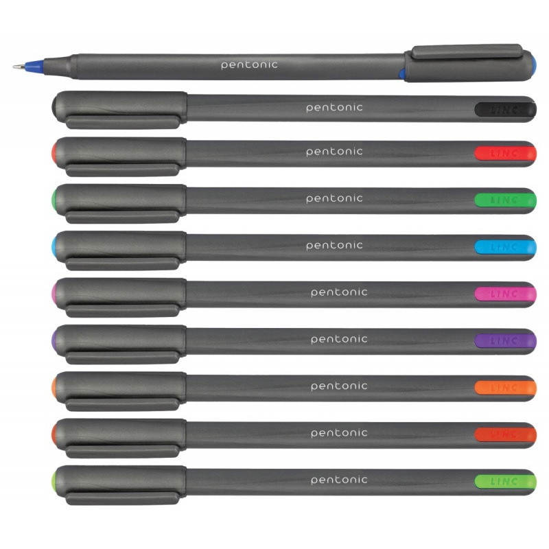 Długopis LINC Pentonic, śr. kulki 1,0mm, gr. linii 0,5mm, brązowy