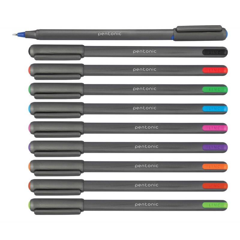 Długopis LINC Pentonic, śr. kulki 1,0mm, gr. linii 0,5mm, różowy