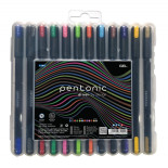 Długopis żelowy LINC Pentonic, zestaw 12 szt, zawieszka, mix kolorów