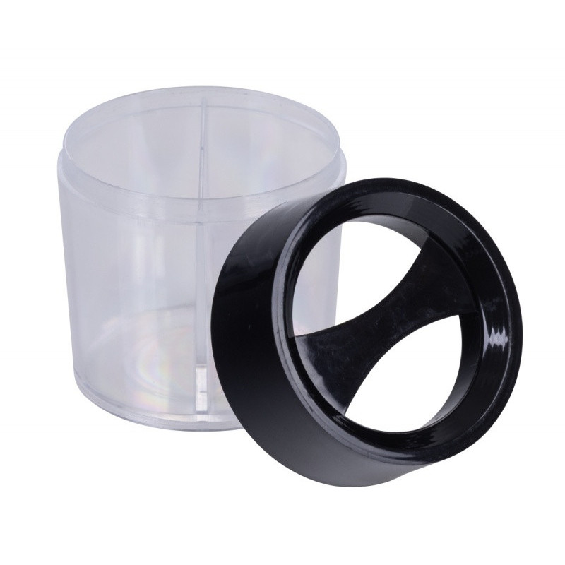 Pojemnik magnetyczny na spinacze OFFICE PRODUCTS, okrągły, pusty, transparentny