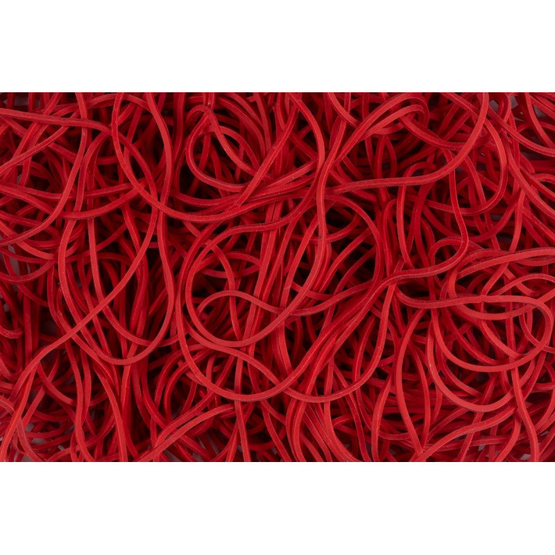 Gumki recepturki OFFICE PRODUCTS, średnica 120mm, 1,5x1,5mm, 60% kauczuku, 250g, zgrzewka, czerwone