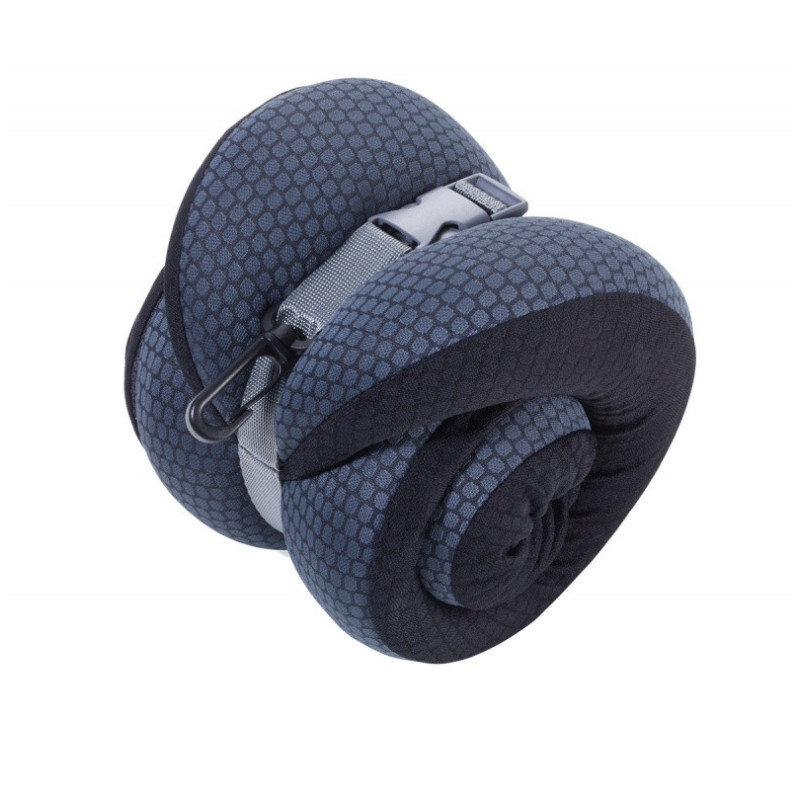 Poduszka TROIKA Business Travel Pillow, w etui, czarno-szary