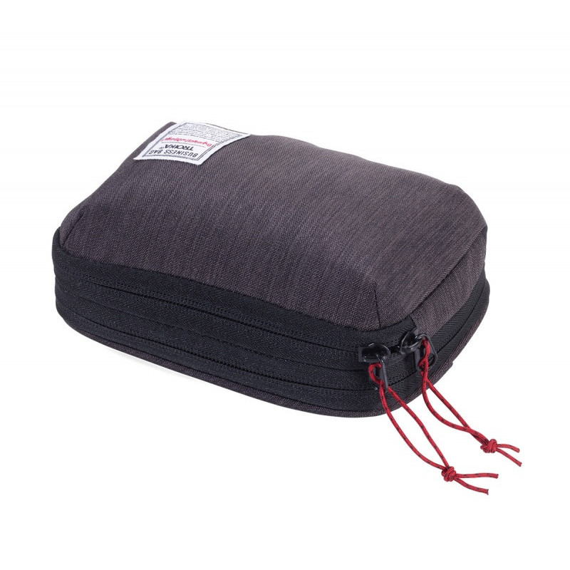 Poduszka TROIKA Business Travel Pillow, w etui, czarno-szary