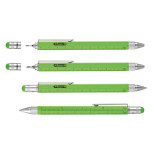 Długopis wielozadaniowy TROIKA Construction, zielony neonowy