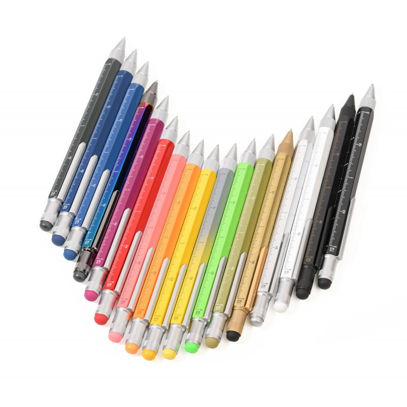 Długopis wielozadaniowy TROIKA Construction, zielony neonowy