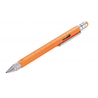 Długopis wielozadaniowy TROIKA Construction, pomarańczowy neonowy