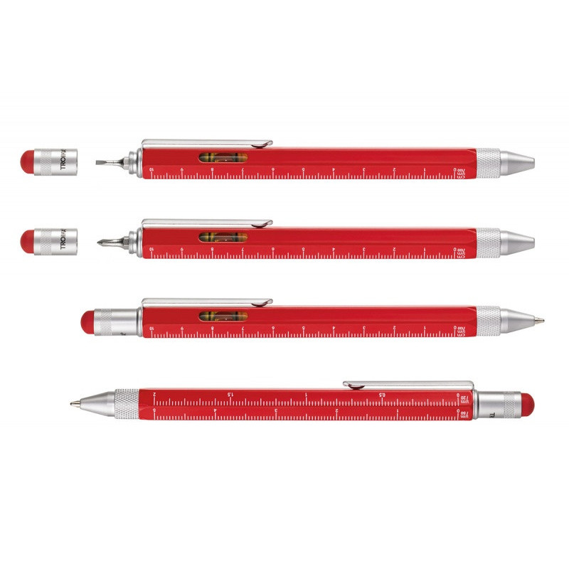 Długopis wielozadaniowy TROIKA Construction, czerwony