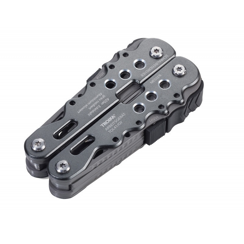 Narzędzie wielofunkcyjne TROIKA Arbaitsgerat, szary