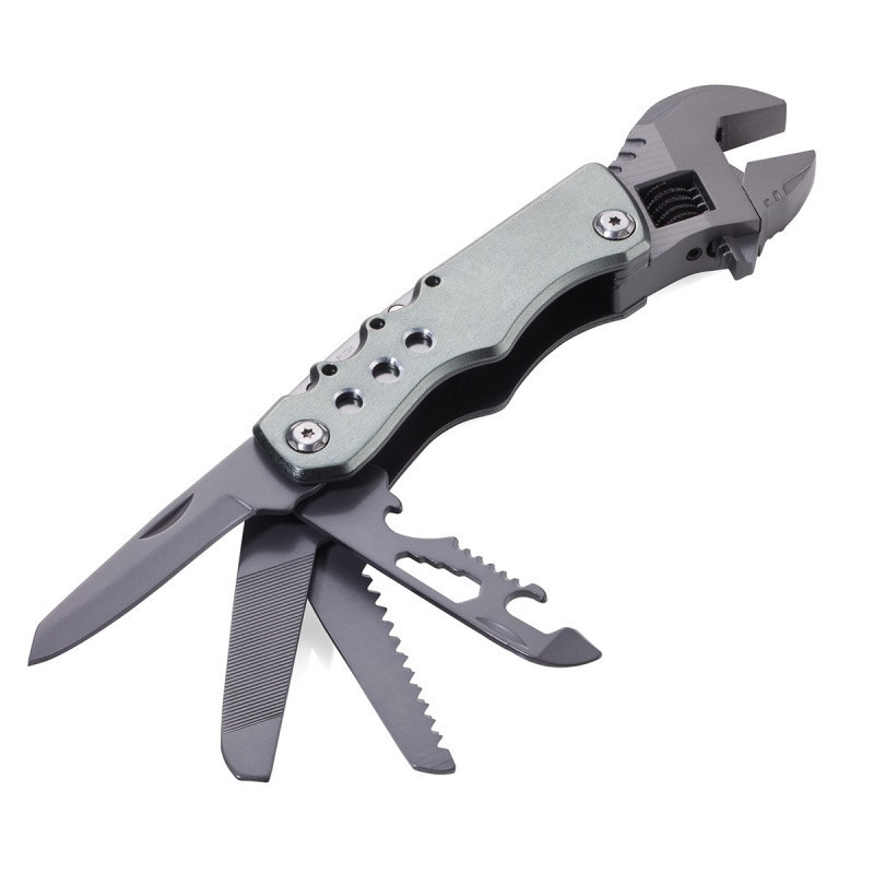 Narzędzie wielofunkcyjne TROIKA Maulschlussel, 12 funkcji, szary