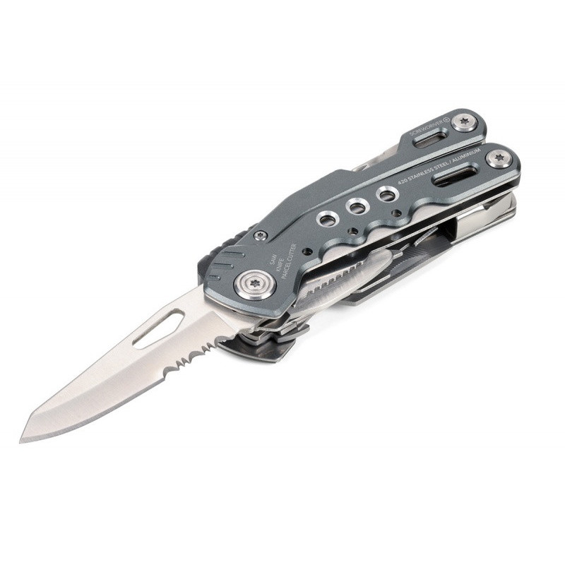 Narzędzie wielofunkcyjne TROIKA Fire Tool, 14 funkcji, szary