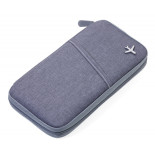 Etui na dokumenty TROIKA Safe Flight, na suwak, szare