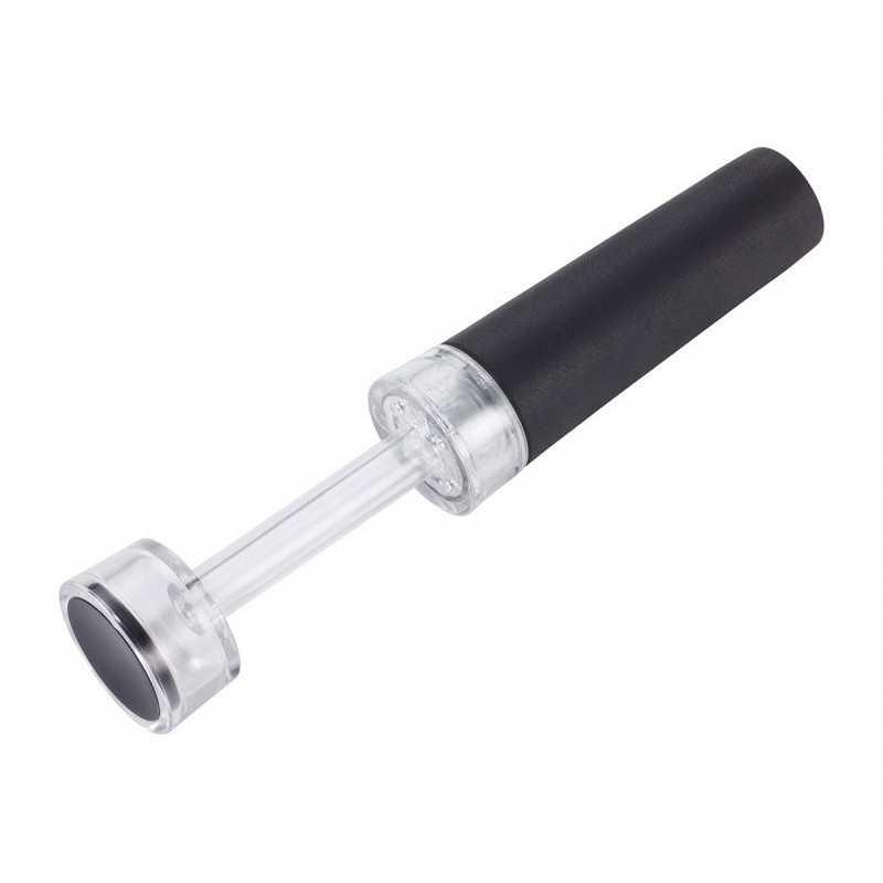 Zestaw do wina TROIKA Weinprobe, korkociąg + nożyk + zatyczka, czarny