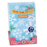 Naklejki na okno śnieżynki TRENDHAUS MM, 24 szt., białe