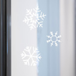 Naklejki na okno śnieżynki TRENDHAUS MM, 24 szt., białe
