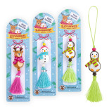 Mini drewniany breloczek na szczęście TRENDHAUS MM, mix kolorów