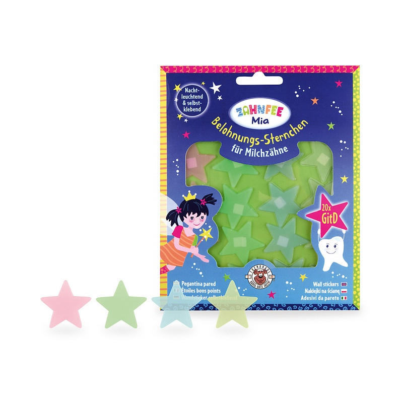 Gwiazdki świecące w ciemności TRENDHAUS ZW, 20 szt., mix kolorów