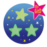 Gwiazdki świecące w ciemności TRENDHAUS ZW, 20 szt., mix kolorów