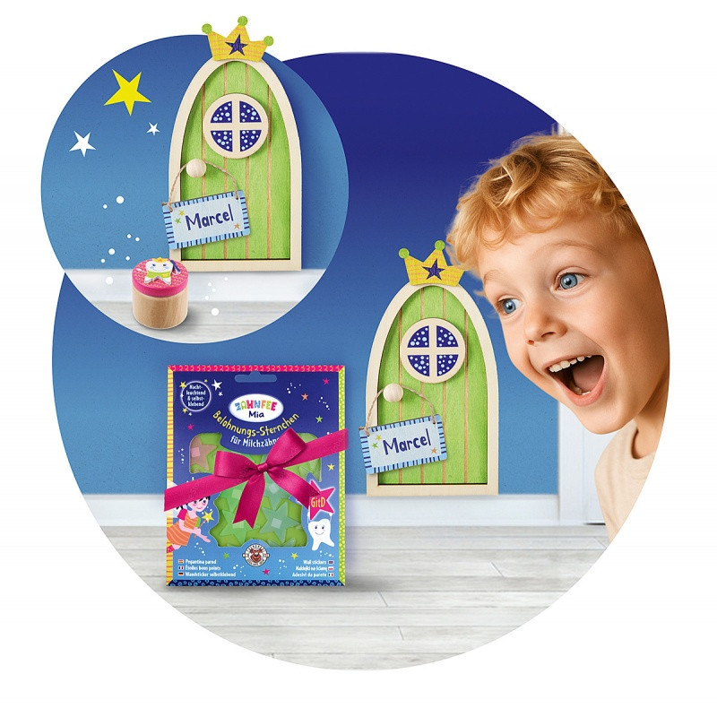 Drewniane drzwi dla Zębowej Wróżki TRENDHAUS ZW, mix kolorów