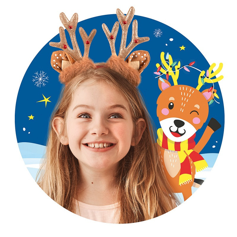 Opaska TRENDHAUS MM SF, reniferek, mix kolorów