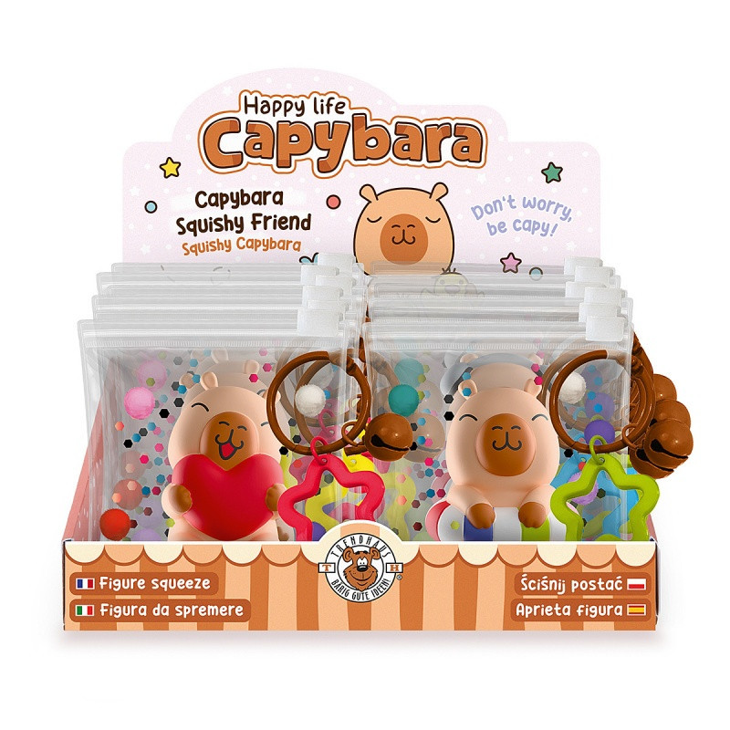 Gniotek Mini Kapibara TRENDHAUS CP HL-5, mix kolorów