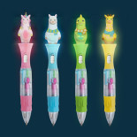 Długopis wielokolorowy LED TRENDHAUS MM, z figurką, mix kolorów