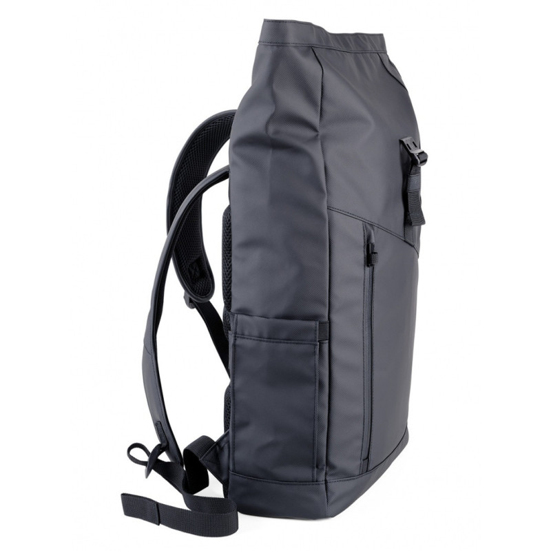 Plecak rolowany TROIKA Black Roll Top, czarny