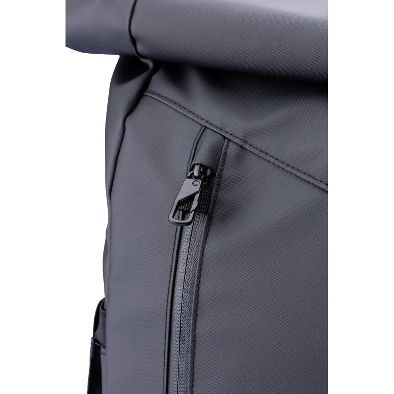Plecak rolowany TROIKA Black Roll Top, czarny