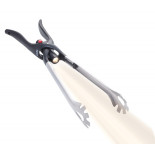 Szczypce do grilla TROIKA BBQ + LIGHT, z latarką LED, czarne