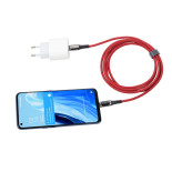 Kabel ładujący TROIKA Speedy XL, 2m, przejściówka USC-C na lightning, czerwony