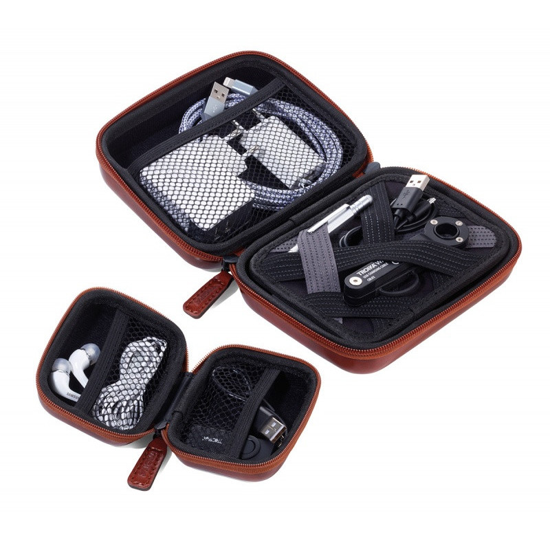 Zestaw etui TROIKA Onpack, 2 szt., brązowe