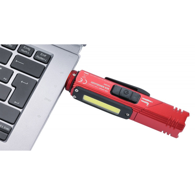 Latarka TROIKA Eco Knicklicht, czerwona