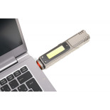 Latarka TROIKA Eco Knicklicht Pro, LED, 5 funkcji, szara