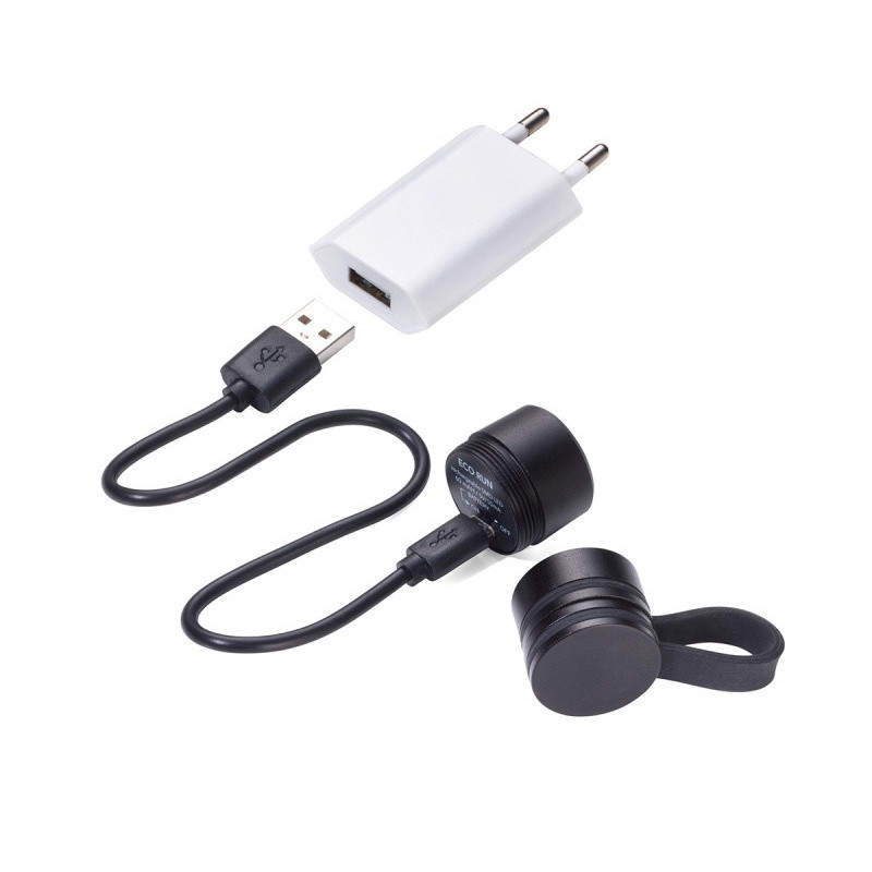 Latarka TROIKA Eco Run, z magnesem, LED, czarna