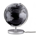 Globus TROIKA Terra Light, śr. 25cm, metalowa podstawa, czarno-srebrny