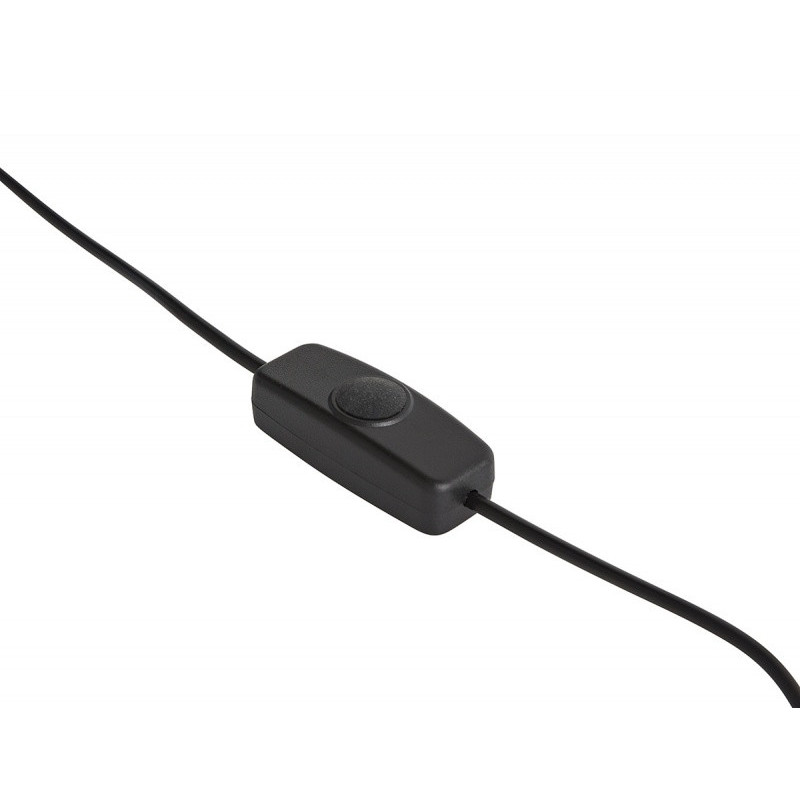 Globus TROIKA Terra Light, śr. 25cm, metalowa podstawa, czarno-srebrny