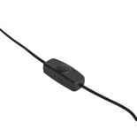 Globus TROIKA Terra Light, śr. 25cm, metalowa podstawa, czarno-srebrny