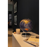 Globus TROIKA Terra Light, śr. 25cm, metalowa podstawa, niebiesko-zielony