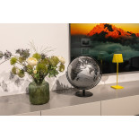 Globus TROIKA Juri, śr. 30cm, metalowa podstawa, srebrno-czarny