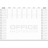 Podkładka na biurko OFFICE PRODUCTS, planer 2026/2027, biuwar 594x420mm A2 ,52k., biała