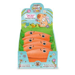 Gniotek TRENDHAUS CP HS-6, rozciągliwa marchewka z piaskiem, pomarańczowa