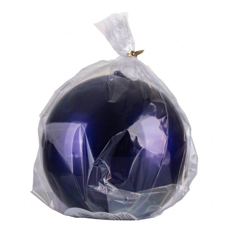 Świeca kula DONAU HOME Aurora, 100x100mm, kobalt