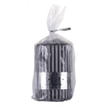 Świeca słupek ryflowana DONAU HOME Alva, 60x90mm, antracyt