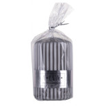 Świeca słupek ryflowana DONAU HOME Alva, 60x90mm, szary