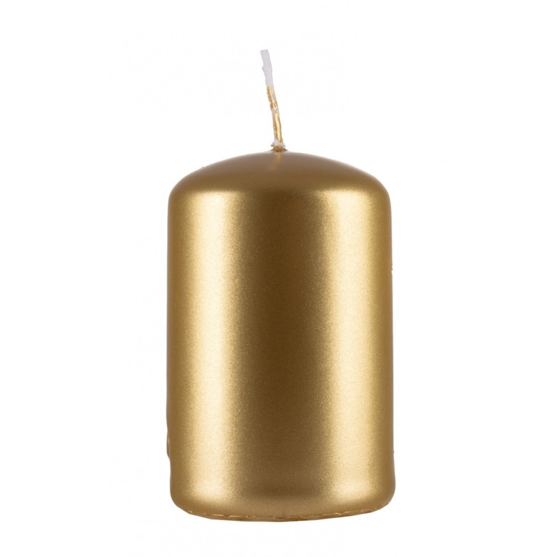Świeca słupek DONAU HOME Adwent Lakier, 50x80mm, 4 szt., złoty