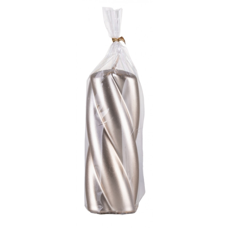 Świeca słupek DONAU HOME Laval, 50x130mm, szampan