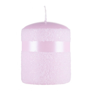 Świeca słupek DONAU HOME Milo, 70x90mm, róż perła